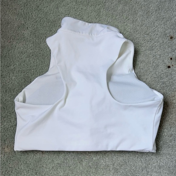 White Nike Air Zip Halter Sports Bra - Picture 5 of 6